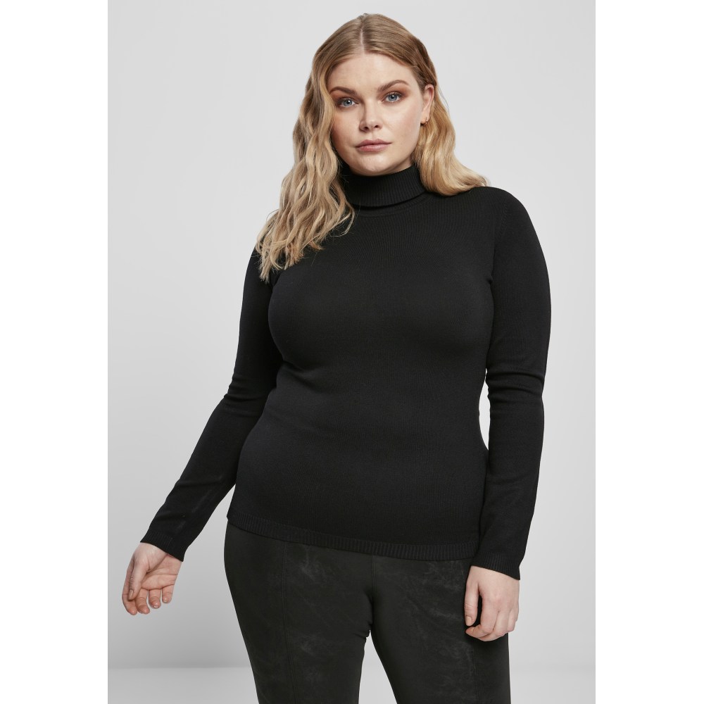 Urban Classics - Basic Turtleneck Sweatshirt - Schwarz